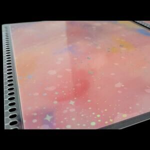 Erin Condren LifePlanner Cover 7x9 Pink Cosmic Interchangeable w/ Foiled Stars